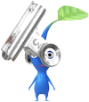 A Blue Stationery Store Decor Pikmin with Stationery decor from Pikmin Bloom.