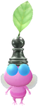 A Winged Special Decor Pikmin with Chess Piece decor from Pikmin Bloom.