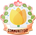 Tulip Community Day badge from Pikmin Bloom.