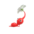 A Red Pikmin relaxing in flower stage.