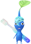 A Blue Pharmacy Decor Pikmin with Toothbrush (Rare) decor from Pikmin Bloom.