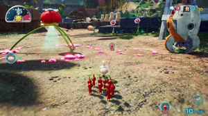 The screenshot used to represent Olimar's Shipwreck Tale in Pikmin 4's Gameplay Guide.