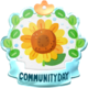 Community Day badge for the Sunflower Community Day.
