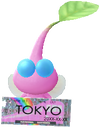 A Winged Station Decor Pikmin with Ticket (Rare) decor from Pikmin Bloom.