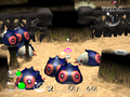 Olimar fighting seven Cloaking Burrow-nits at once in the unused cave last_4.