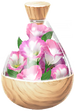 A full jar of red prairie gentian petals from Pikmin Bloom.