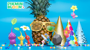 Promotional image for the 2024 New Years Event in Pikmin Bloom.