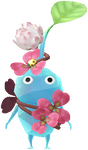 An Ice Park Decor Pikmin with Clover (Rare) decor from Pikmin Bloom.