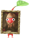 A Red Art Gallery Decor Pikmin with Picture Frame decor from Pikmin Bloom.