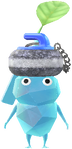 An Ice Stadium Decor Pikmin with Ball Keychain decor from Pikmin Bloom.