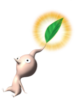 An idle Red Pikmin from Pikmin.