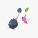 Nintendo Switch Online Pikmin 4 character icon element of a Rock Pikmin and a Winged Pikmin.
