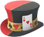 Red Playing Card themed hat from Pikmin Bloom.