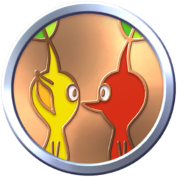 A badge in Pikmin Bloom.