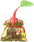 A Red Special Decor Pikmin with Lunar New Year Ornament: Gold decor from Pikmin Bloom.