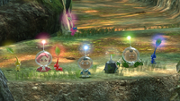 Page 1 of the default "Keep moving ahead" hint that appears many times in Pikmin 3 Deluxe.