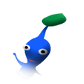 The icon for a Blue Pikmin in the leaf stage in Pikmin 1 (Nintendo Switch).