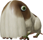 A render of a Bearded Amprat from Pikmin 4.