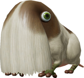 A render of a Bearded Amprat from Pikmin 4.