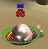 In the Japanese version of Pikmin, the Secret Safe requires 85 Pikmin to carry. This is a picture of that.