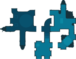 The texture for Ultimate Testing Range Sublevel 1's radar map in Pikmin 4, rotated to face north.