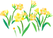 Texture for yellow freesia flowers on the map in Pikmin Bloom