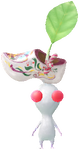 A White Special Decor Pikmin with Klompen Keychain decor from Pikmin Bloom.