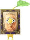 A Yellow Art Gallery Decor Pikmin with Picture Frame decor from Pikmin Bloom.