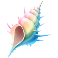 Iridescent Seashell event currency from Pikmin Bloom, used during the 2024 Coral Event.