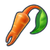Icon for the Pikpik carrot from Pikmin 4.