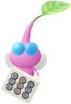 A Winged Special Decor Pikmin with Mahjong Tile decor from Pikmin Bloom.