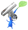 Lifelog artwork of a Blue Stationery Store Decor Pikmin with Stationery decor from Pikmin Bloom.