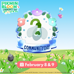 Promotional image for the February 2025 Community Day.