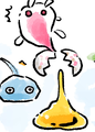 A Honeywisp dropping nectar as seen in the "Freezing Touch, Pt. 2" comic.