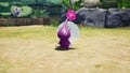 A screenshot of the Artsy Purple Pikmin in the Decopedia.