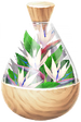 A full jar of white bird of paradise/strelitzia petals from Pikmin Bloom.