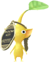 A Yellow Decor Pikmin in Hotel decor, the rings are an ID placeholder. Not used in-game as of update v45.0.