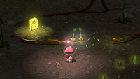 Page 1 of the second unique hint in the Distant Tundra in Pikmin 3 Deluxe.