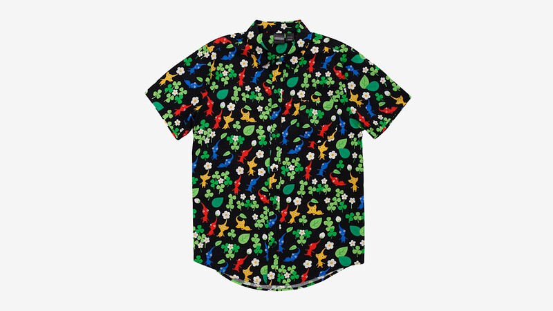 File:Pikmin Character Clover Woven Button-Up.jpg