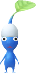 A Blue Decor Pikmin with Snow decor, could be Roadside decor based on the weather conditions. Not used in-game as of update v45.0.