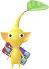 A Yellow Appliances Store Decor Pikmin with Battery decor from Pikmin Bloom.