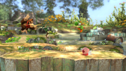 The Omega form of the Garden of Hope stage from the Wii U version of Super Smash Bros. for Nintendo 3DS and Wii U.