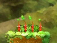 The first group of Red Pikmin whistled in Hey! Pikmin.