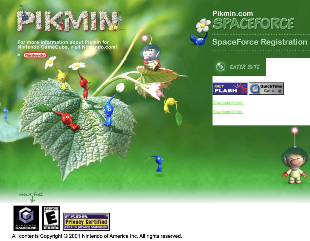 Filepikminspaceforceregistrationpng Pikipedia The Pikmin Wiki