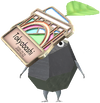 A Rock Bridge Decor Pikmin with Bridge Pin Badge decor from Pikmin Bloom.