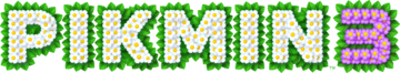 Pikmin 3's original logo, used in the E3 2012 announcement. Compare to the final logo.