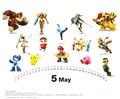 The Club Nintendo 2014 calendar featuring Olimar (Super Smash Bros.).