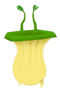 An unused variant in Hey! Pikmin, the Green Bokeeringi. It is a variant of the Puffstalk.