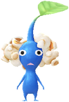 A Blue Movie Theater Decor Pikmin with Popcorn Snack decor from Pikmin Bloom.