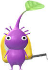 A Purple Hardware Store Decor Pikmin with Tool decor from Pikmin Bloom.